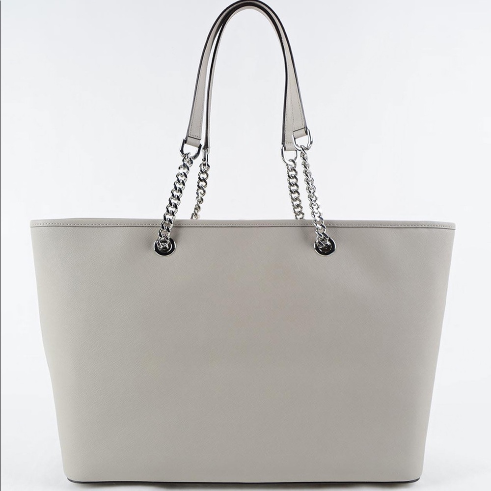 Gray & Silver Michael Kors Tote Bag